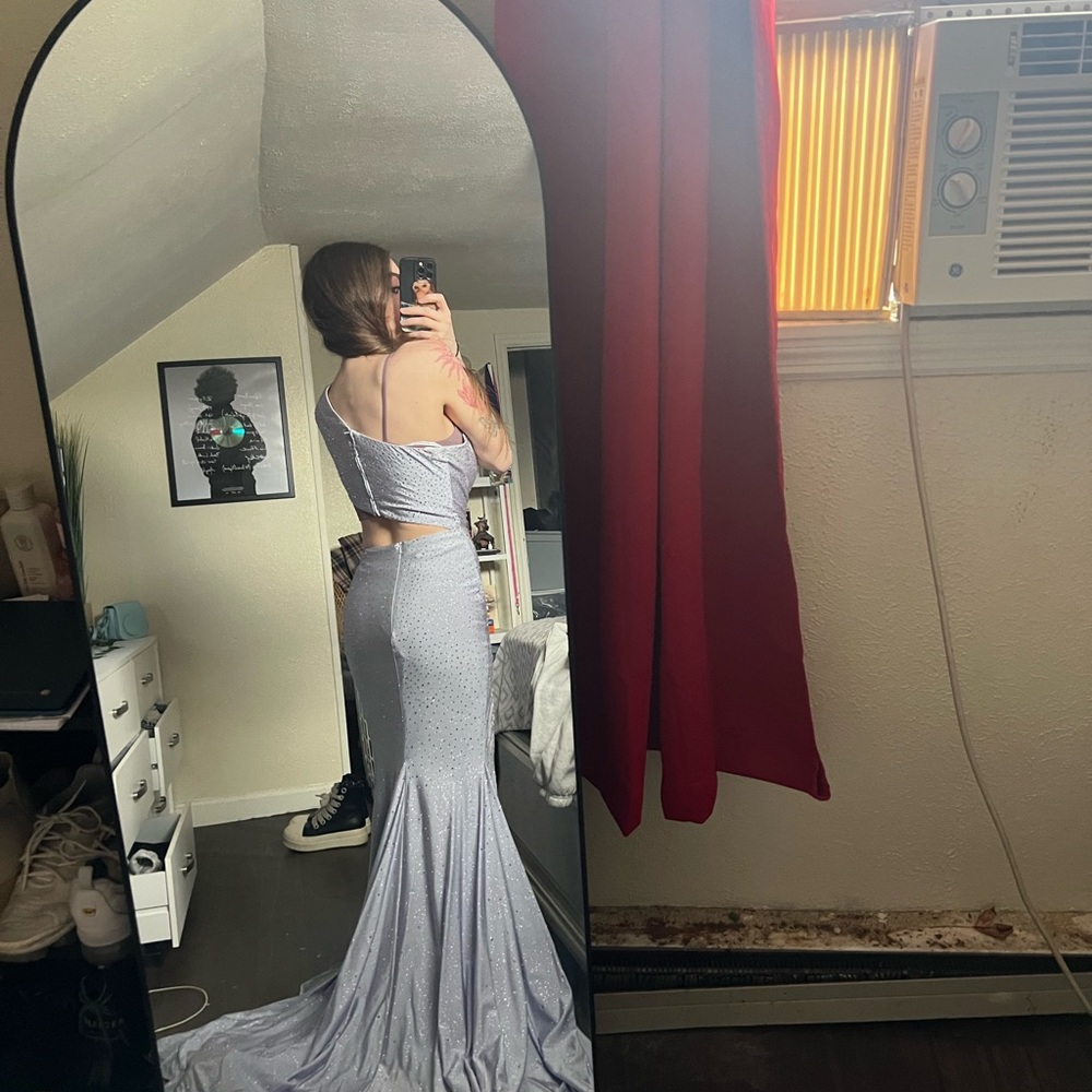 Elegant Lavender Evening prom dress